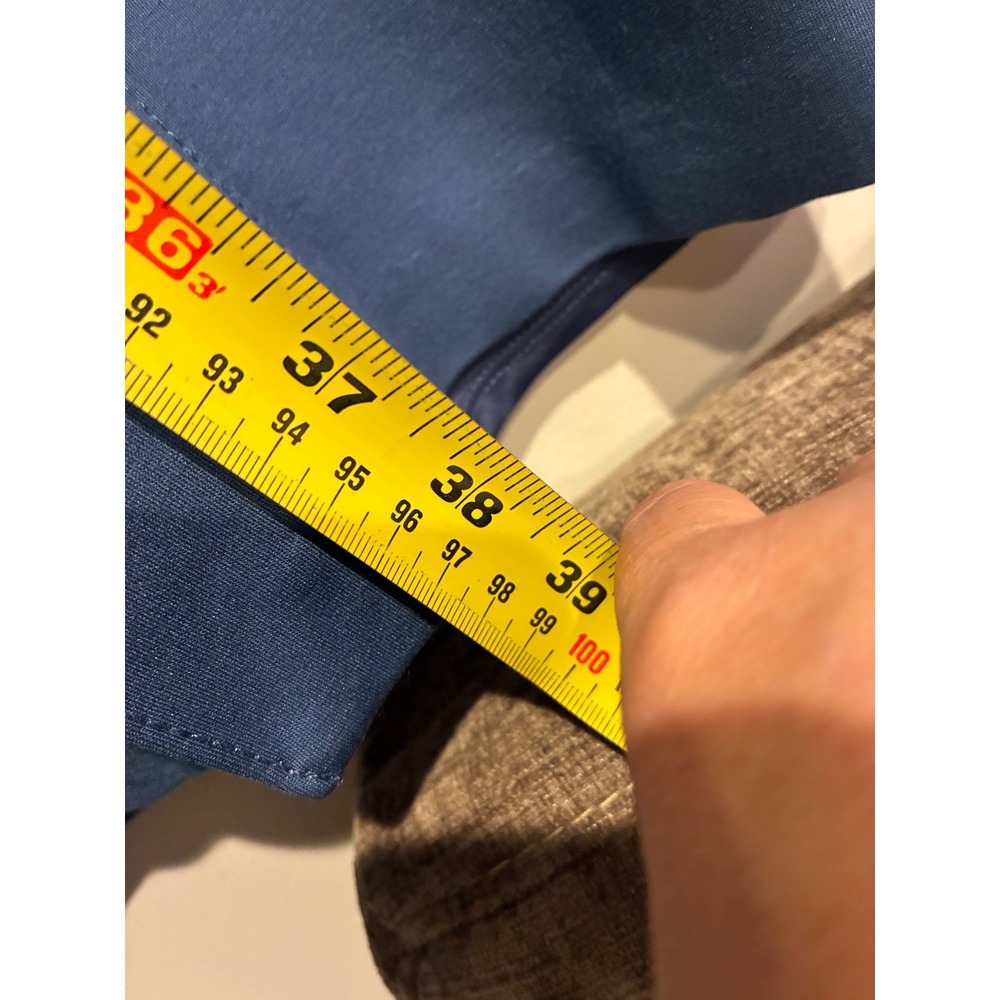 White House Black Market Slate Blue V-Neck Sheath Dress Size 8 Exposed Zipper - Picture 9 of 11